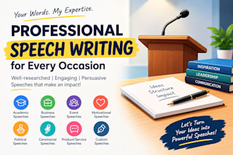 write a professional speech of any occasion