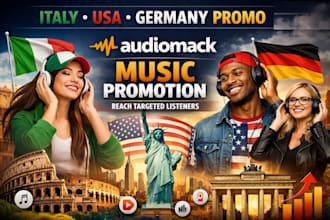 do professional usa, germany audiomack  music promotion to targeted listener