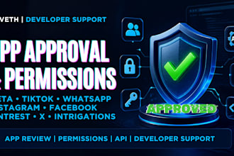 handle app review, permissions and API integration support