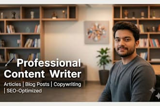 write engaging, SEO friendly content, blogs and articles
