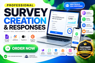 create responsive google forms, jotform, typeform surveys and fill online survey
