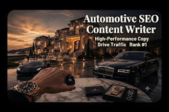 write SEO van conversion, rv, and custom automotive blog posts
