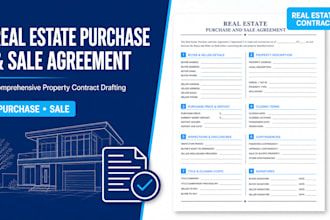 draft a comprehensive real estate purchase and sale agreement