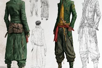 character concept art and character design