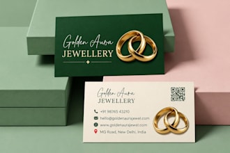 design modern minimalist luxury business, stationery design