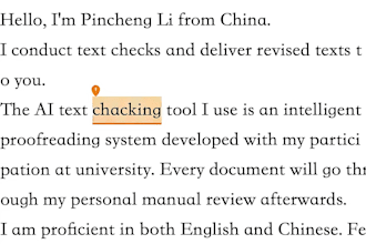 proofread your chinese or english text