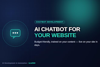 build a custom ai chatbot for your website budget friendly
