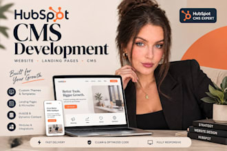 build a custom hubspot website or landing page development