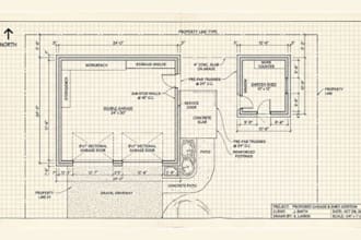 draft garage plan shed plan site floor layout for north carolina US