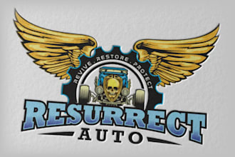 design a premium automotive logo and brand identity
