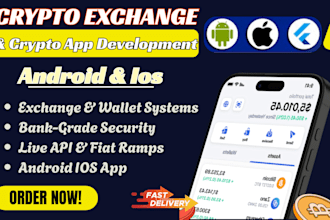 build crypto exchange app fintech app crypto wallet app and crypto trading app