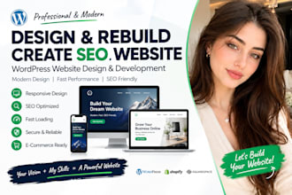 design, rebuild, create an SEO website
