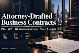 draft an airtight master service agreement for your business