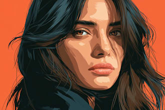 vector portrait illustration of your photo for you