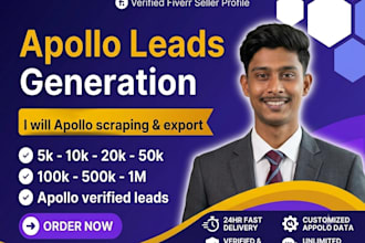 b2b lead generation using apollo and linkedin sales