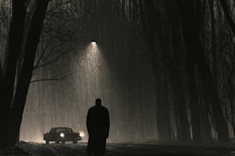 make noir horror and dark comic book illustrations