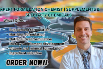 formulate supplements nutrition products paint polymers adhesives and chemicals