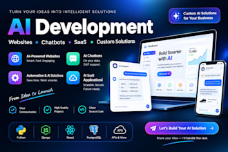 do ai website, chatbot, ai saas, ai full stack software developer