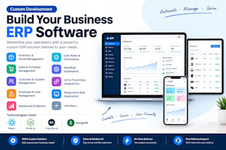 develop custom erp software for your business