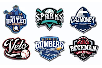 do sports logo design for team, leagues, tournaments, competition, sports events