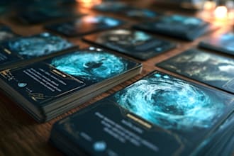 design unique cards and board games for you