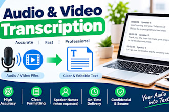 transcribe audio and video into accurate text