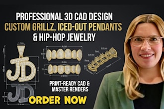 design custome grillz, iced out pendants, and hip hop 3d jewelry cad