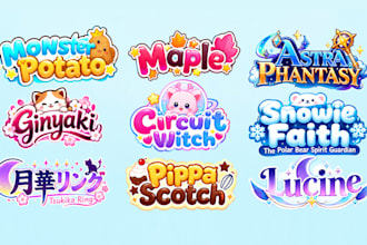 design twitch logo vtuber, cute, kawaii, anime, jrpg, gaming, streamer, business