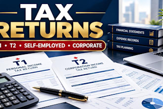 prepare t1 and t2 income tax returns