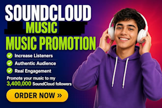 promote your music to my 3,400,000 soundcloud followers