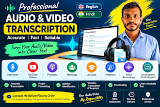 do expert audio and video transcription