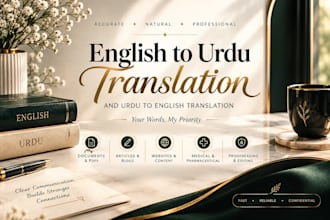do english to urdu document translation