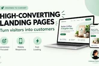 build a high level landing page