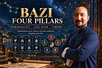 provide a personalized bazi four pillars destiny reading