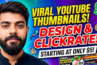 design custom thumbnails for gaming, vlogs, and podcasts