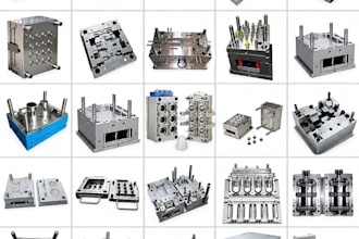 design plastic injection mold and 3d cad model for manufacturing
