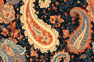 create scarf bandana shawl pattern design