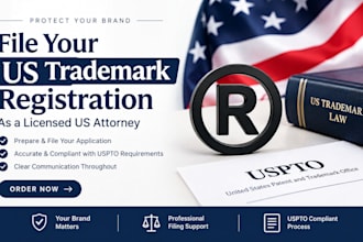 file your US trademark registration as a licensed US attorney