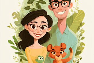 do disney cartoon illustration for you
