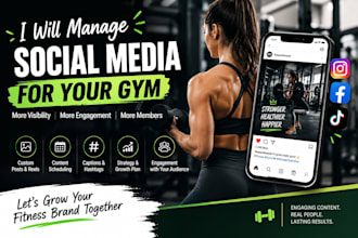 manage your social media for fitness brand gym  fitness coach marketing