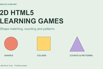 build a custom HTML5 educational browser game for kids
