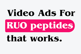 create ai peptide product video ads for tiktok ads instagram ads or facebook ads