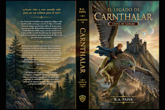 do hand drawn epic fantasy book cover illustration not ai
