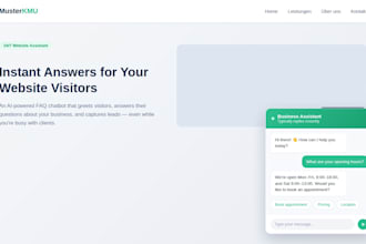 add a smart faq chatbot to your business website