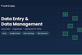 do professional data entry and data management