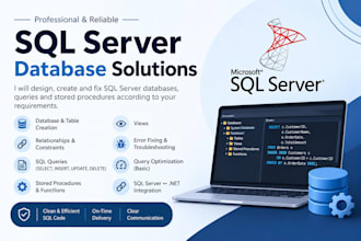 write, fix and optimize sql server queries and databases