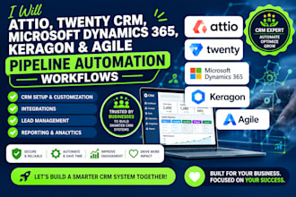 attio twenty crm keragon microsoft dynamics agile pipeline automation workflows