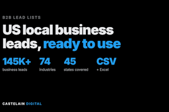 provide local business lead list with emails and phone numbers