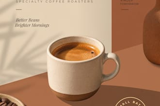 design a modern and professional poster for your brand