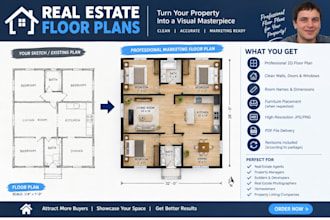 create professional real estate marketing floor plans